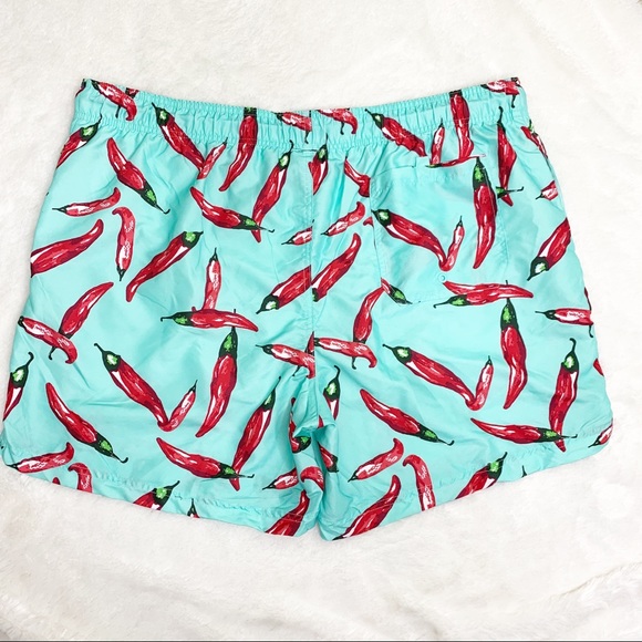 ❗️LAST PAIR❗️ Jake Austin Hot Pepper Swim Trunks - Picture 2 of 6